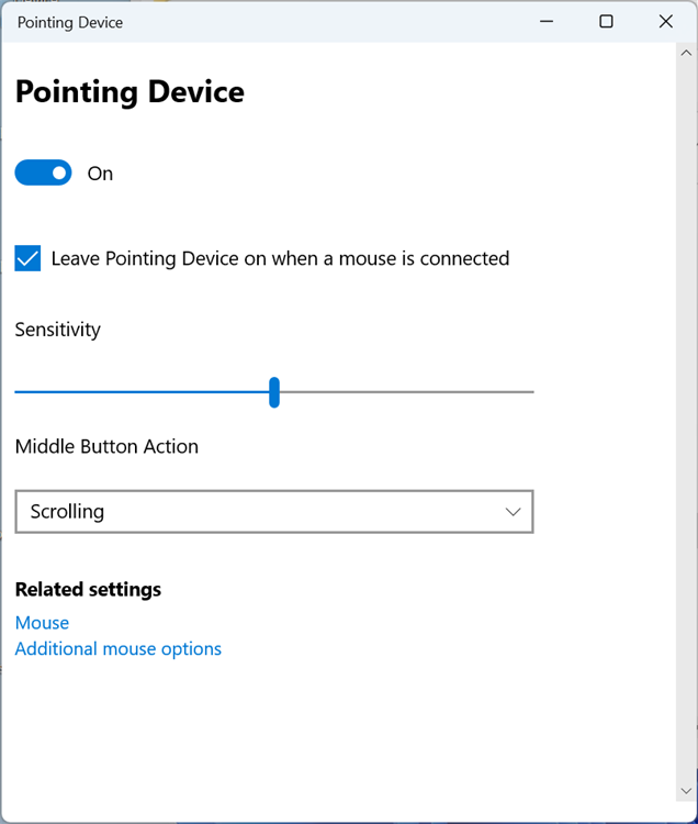 Pointing Device - PC - (Windows)