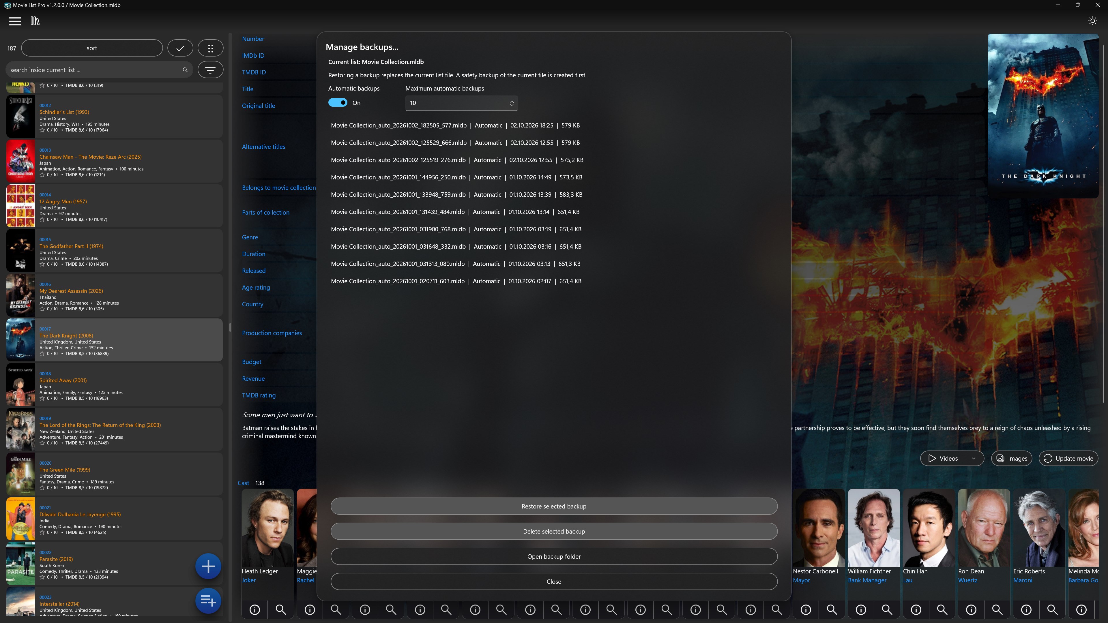 Movie List screenshot
