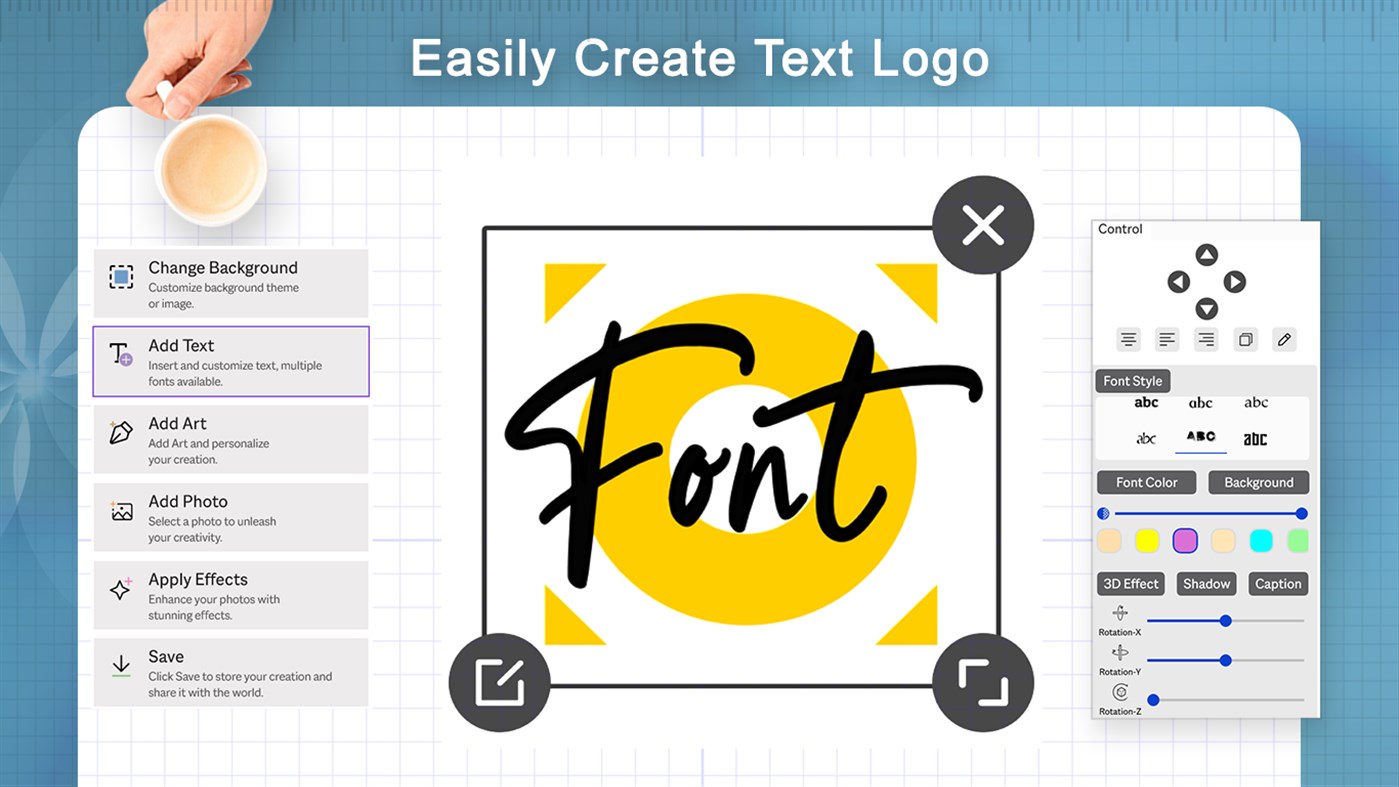 #3. Logo Maker & Art Design Creator (Windows) Podle: White Peacock