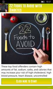 22 Foods to Avoid with Diabetes screenshot 1