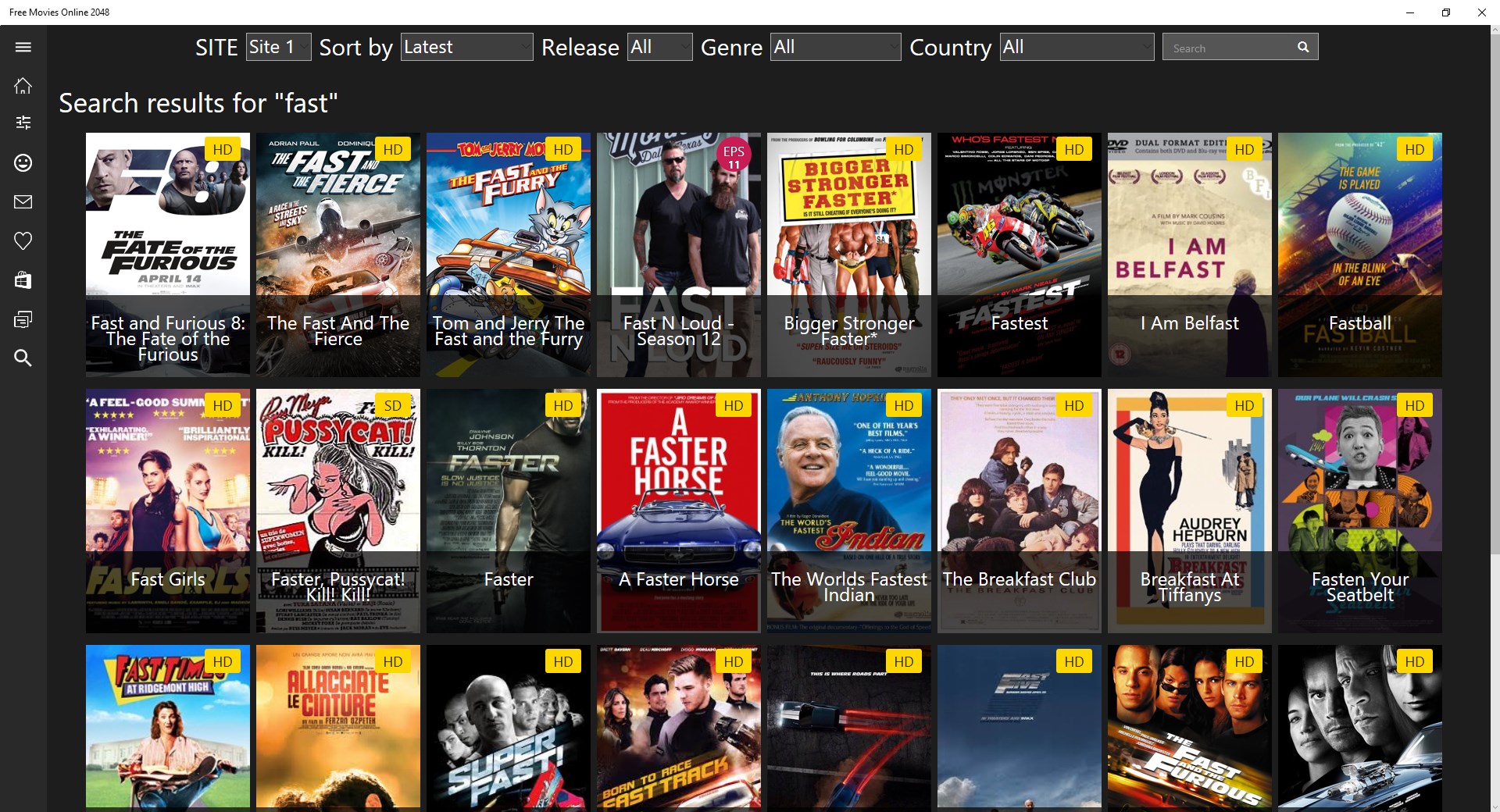 Free Movies Online 2048 Pro for Windows 10
