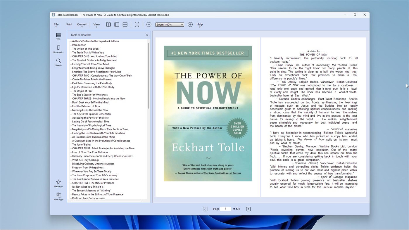 #2. Total eBook Reader (Windows) Av: LISAppStudio.com