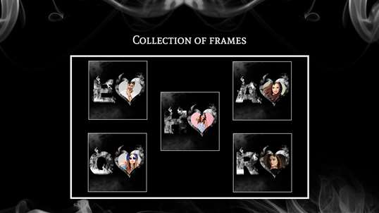 Smoky Text Photo Frames screenshot 3