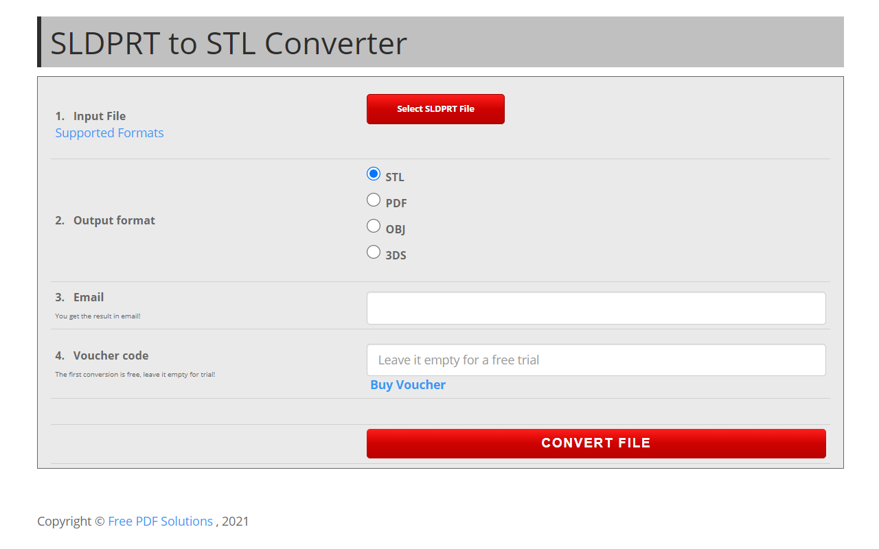 SLDPRT to STL Converter