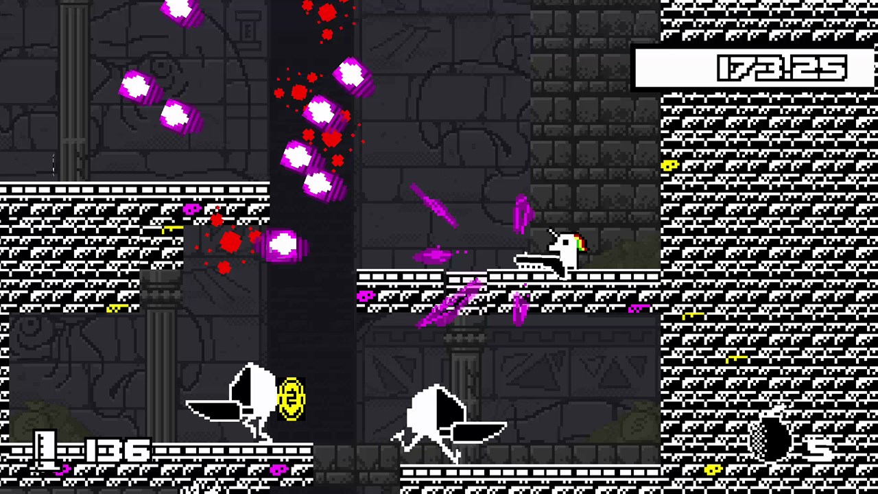 Unichrome: A 1-bit Unicorn Adventure screenshot 1