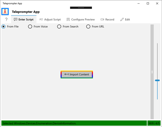 Teleprompter App screenshot 1