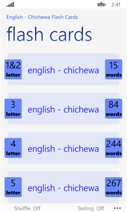 English - Chichewa Flash Cards screenshot 1