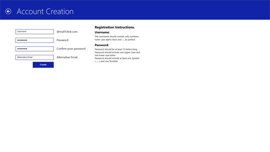 Mail1Click Windows 8 screenshot 2