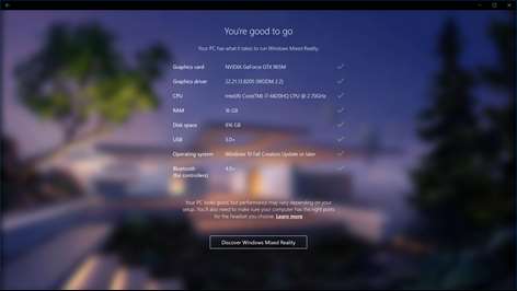 Windows Mixed Reality PC Check Screenshots 2