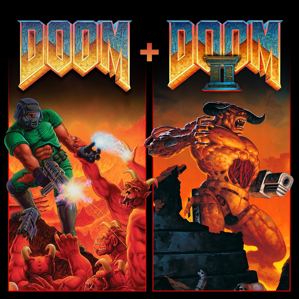 DOOM + DOOM II cover art (full size)