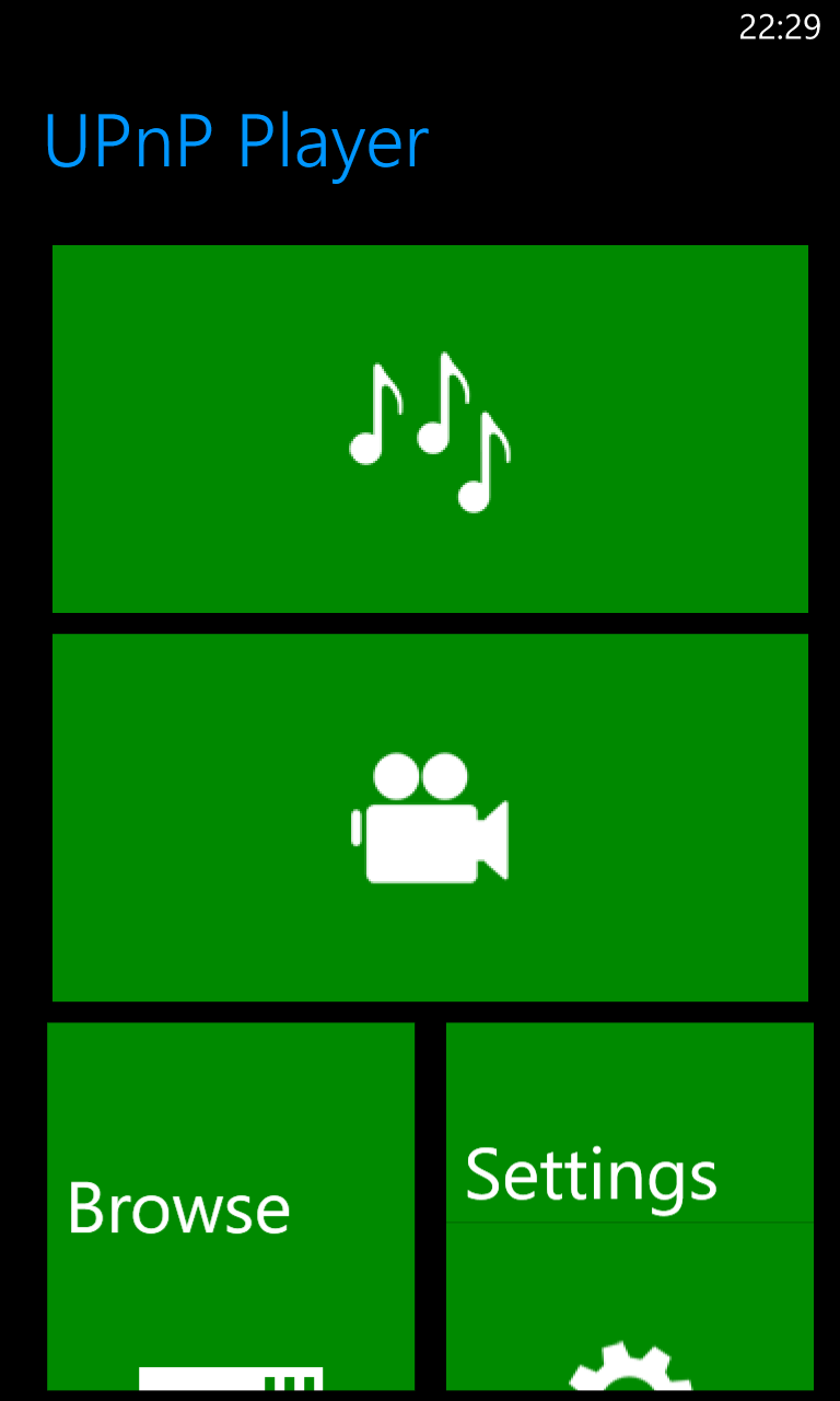 UPnP Player for Windows 10 Mobile
