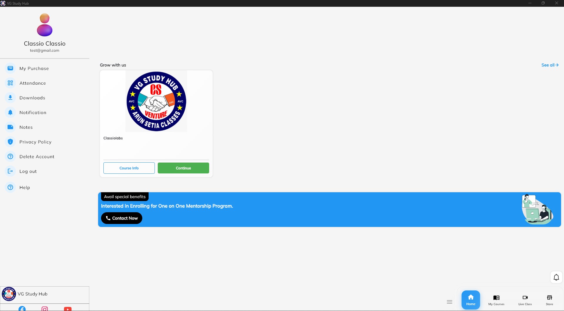 VG Study Hub screenshot
