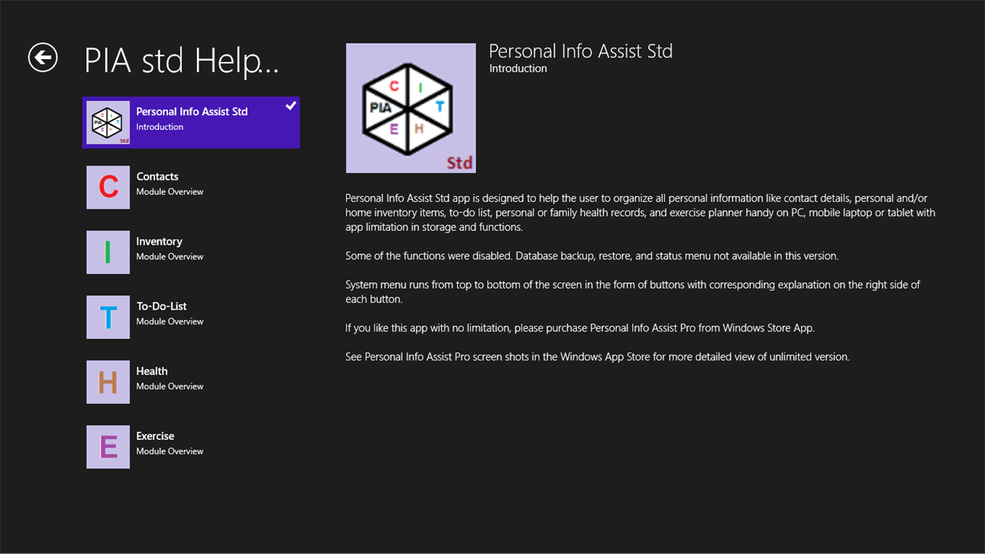 #2. Personal Info Assist Std (Windows) โดย: Anand S