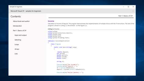 Microsoft Visual C# for beginners Screenshots 2