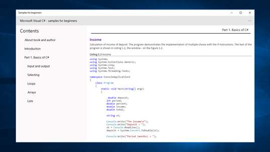 Microsoft Visual C# for beginners screenshot 2
