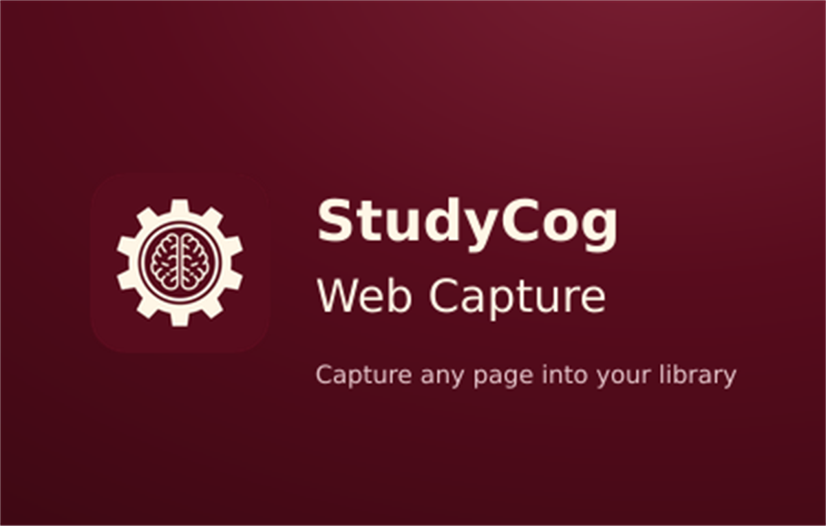 StudyCog Web Capture