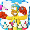 Coloring Simpson Book Kids Pages