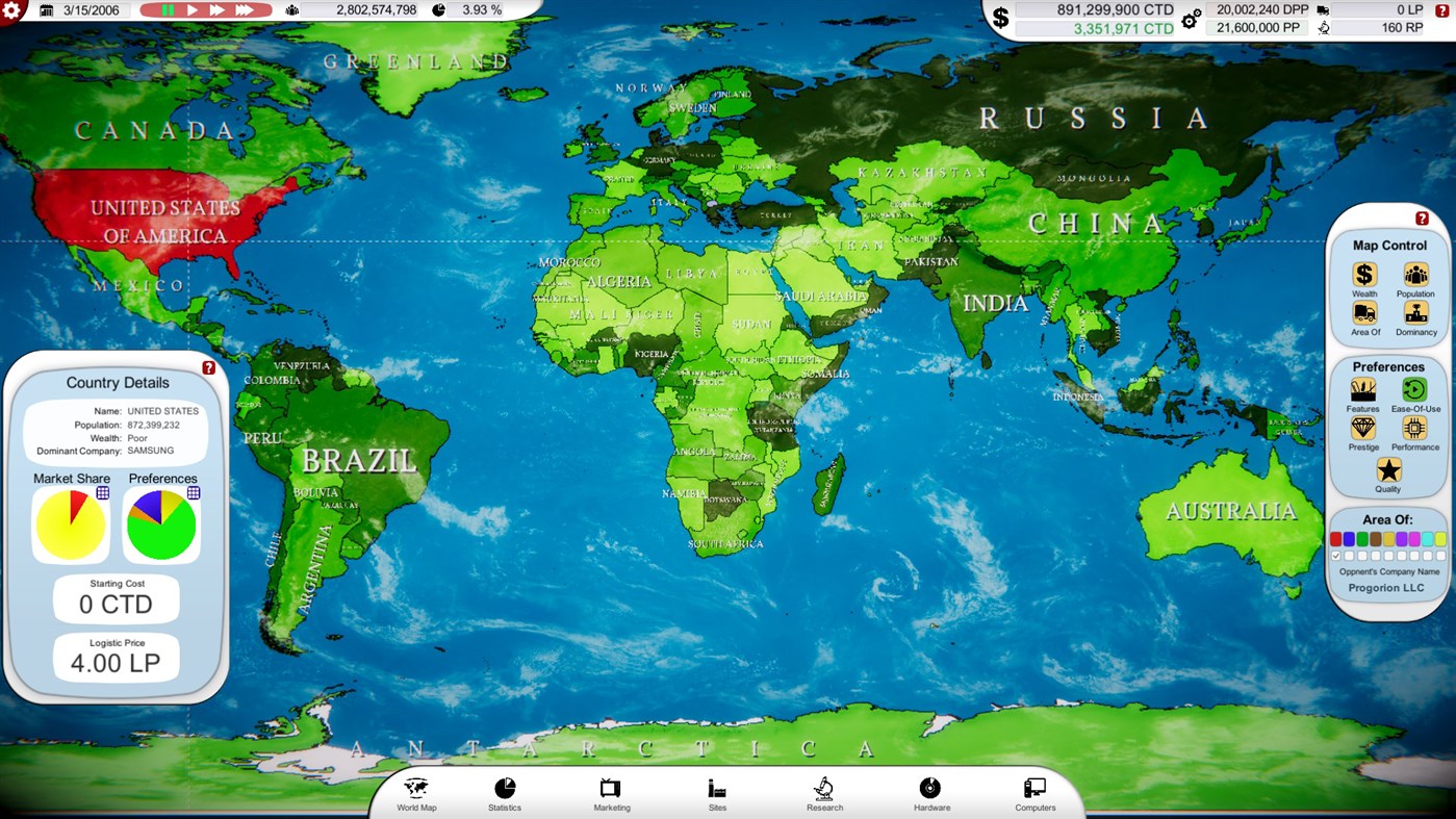 #4. Computer Tycoon (Windows) 由: Progorion LLC
