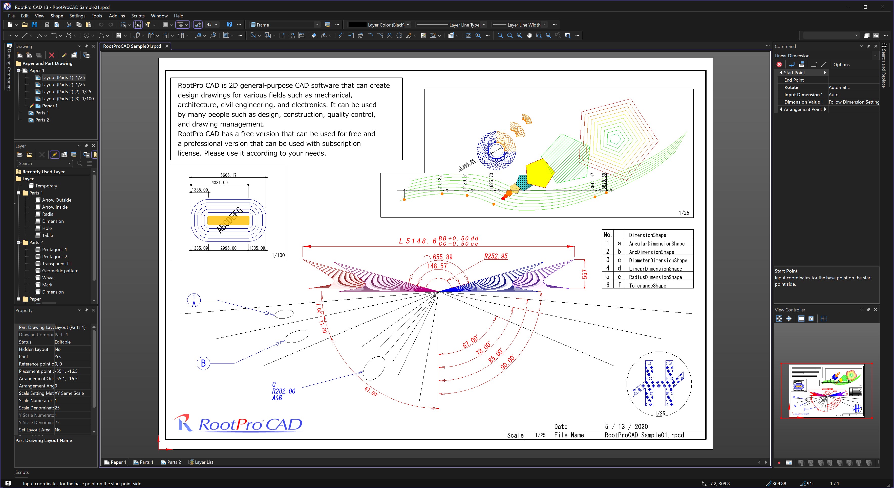 RootPro CAD screenshot