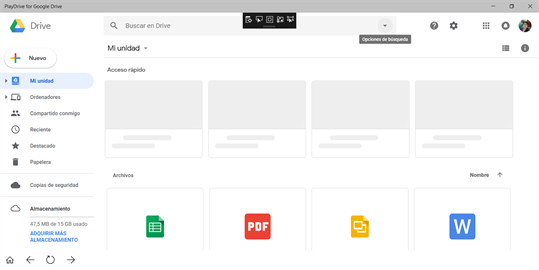 PlayDrive for Google Drive screenshot 1