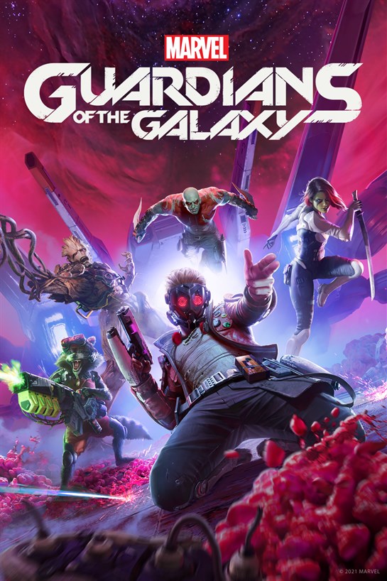 Foto en caja de Marvel's Guardians of the Galaxy