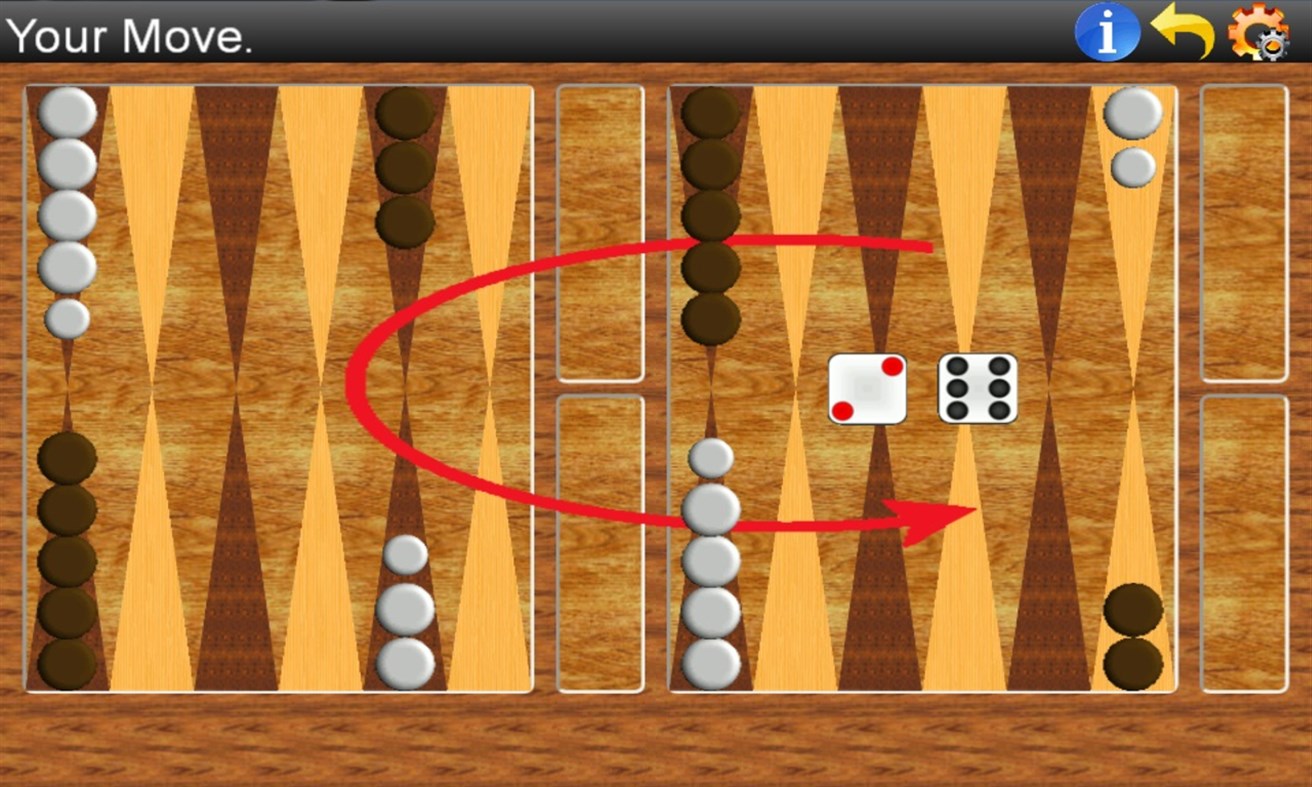 #1. Backgammon Lite (Windows) 게시자: GASP Mobile Games Inc