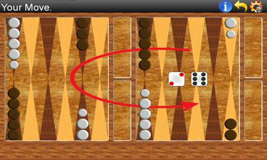 Backgammon Lite screenshot 1
