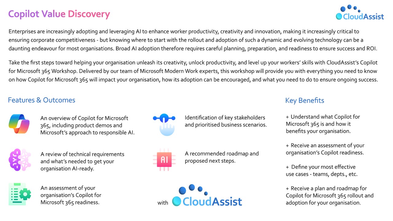 Snapshot 1 of Microsoft Copilot Value Discovery