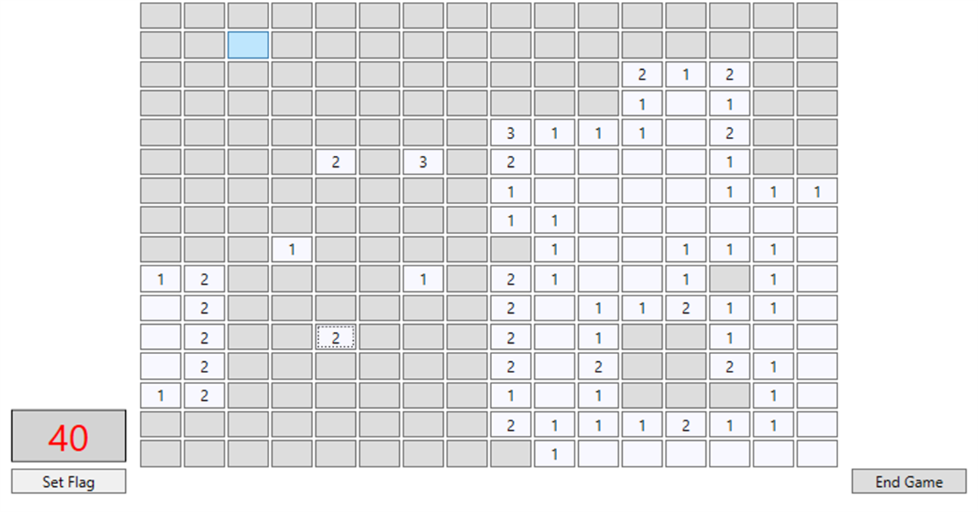 #2. Basic Mine-Sweeper (Windows) بواسطة: Yacinester