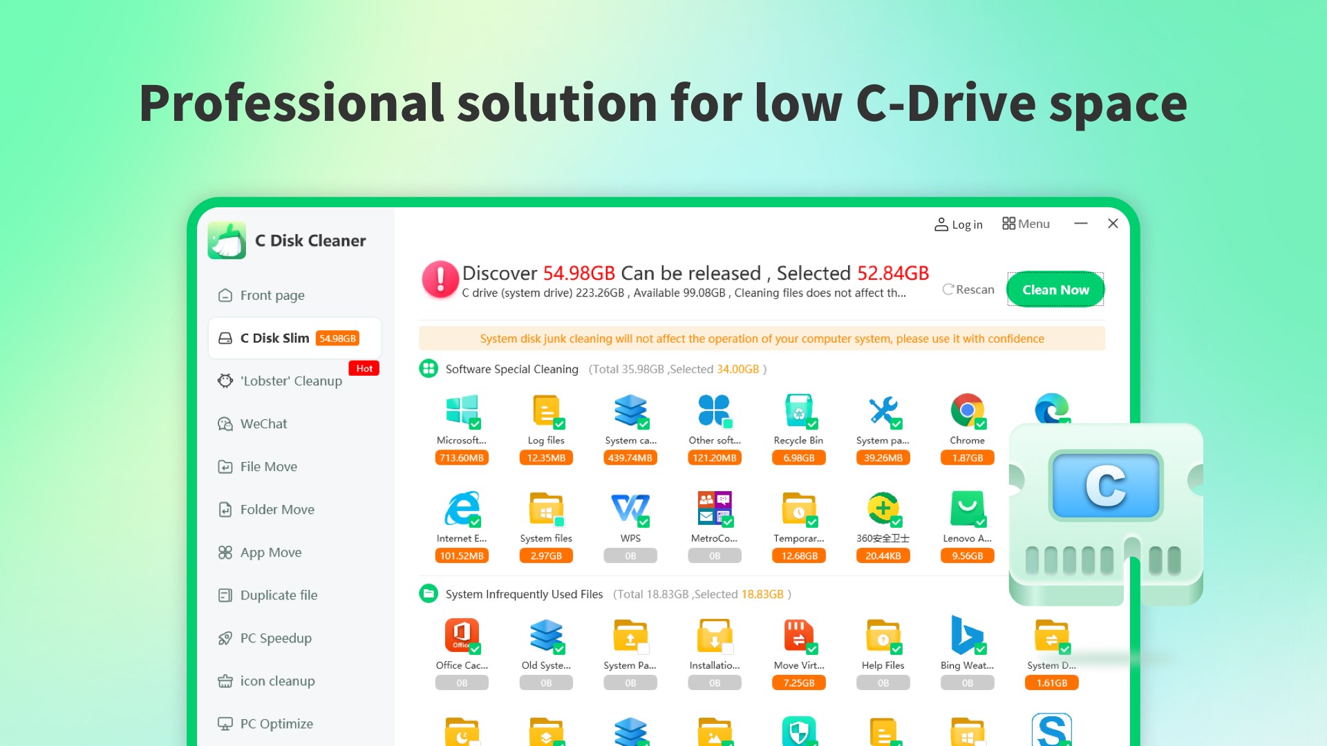 PC Cleaner - Free Up Space & Disk Cleanup screenshot