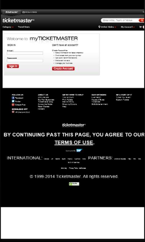 MyTicketMaster Screenshots 1