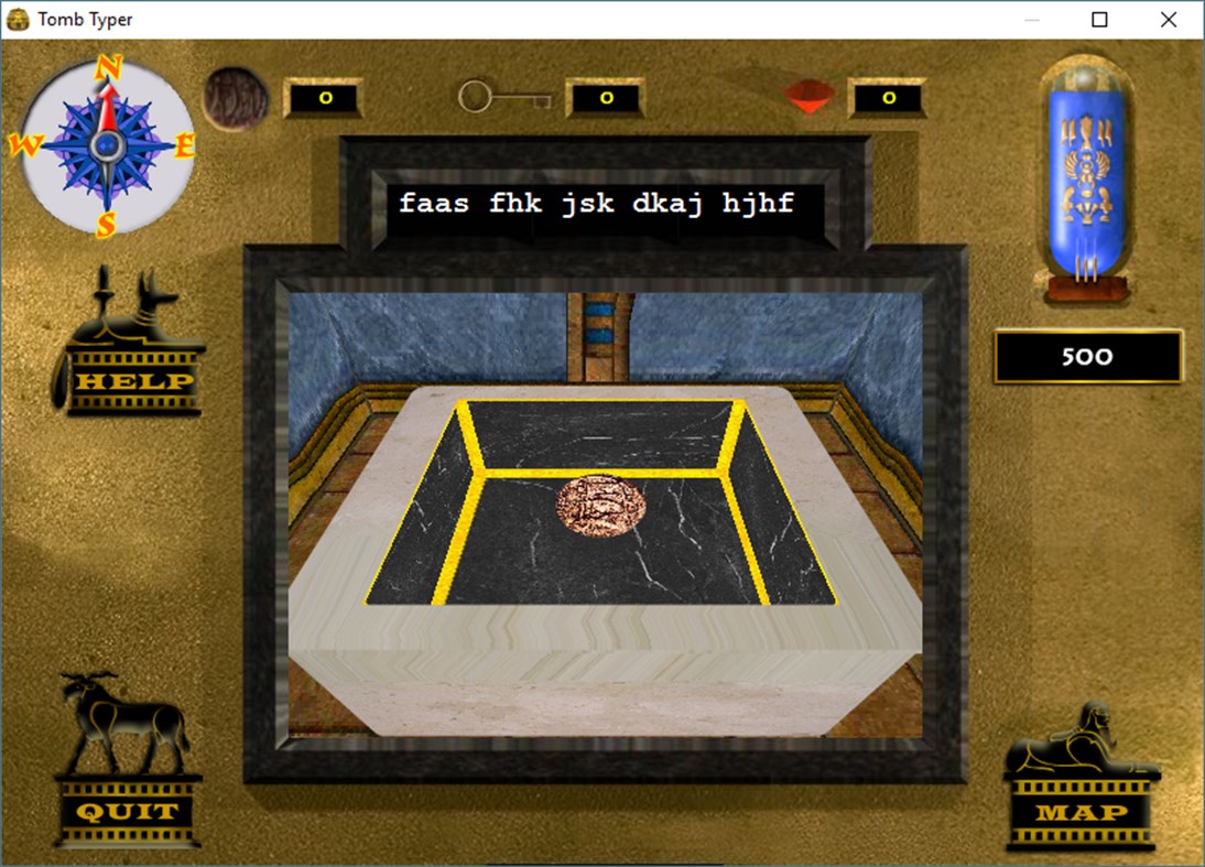 #5. Typing Instructor Tomb Typer (Windows) Podle: Individual Software Inc.
