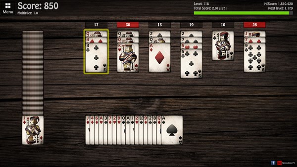 Blackjack Solitaire — 6