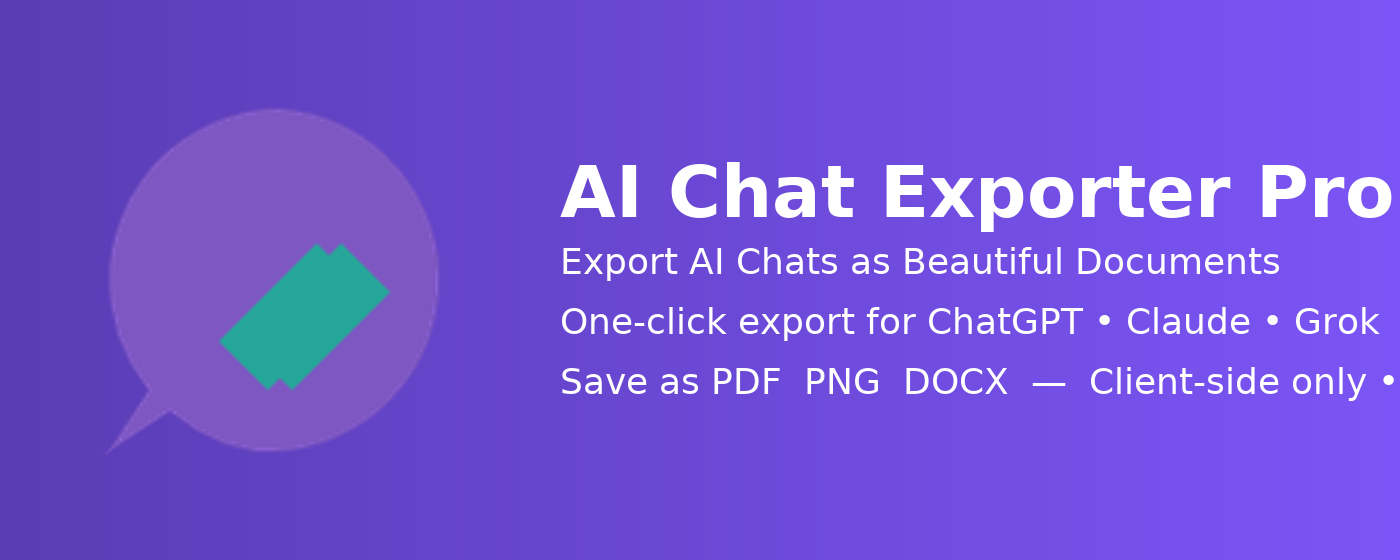 AI Chat Exporter Pro — Multi-Platform Export Tool