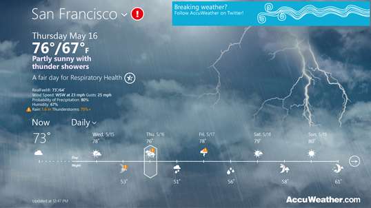 AccuWeather Endorsed by Dell screenshot 2