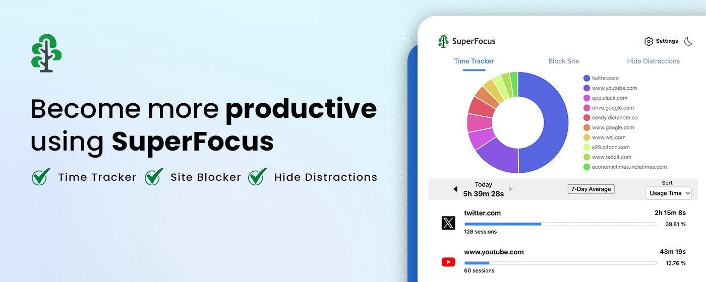 SuperFocus: Time Tracker & Site Blocker