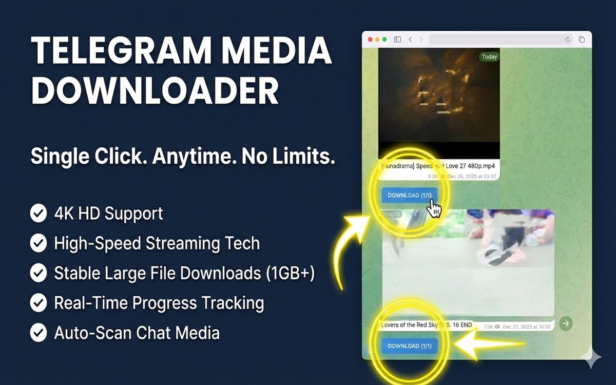 TG Download: Save Telegram Images & Videos