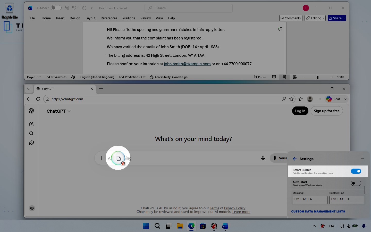 TIM PG screenshot