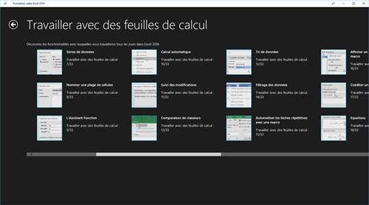 Formation vidéo Excel ® 2016 screenshot 2