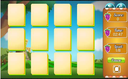 Fruit Flip Memory Puzzle screenshot 2