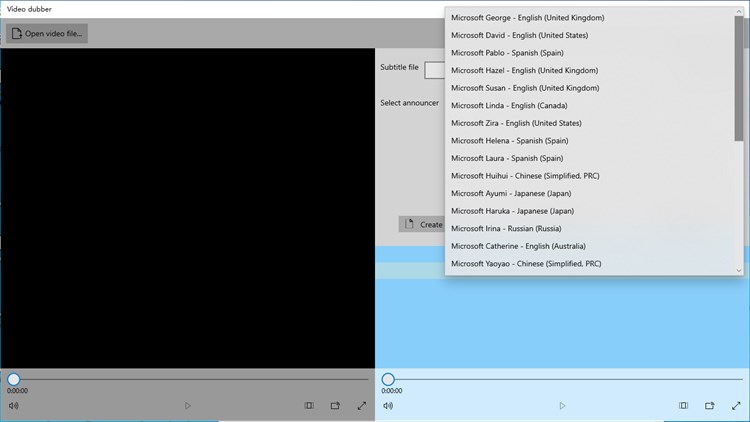 Video dubbing - PC - (Windows)