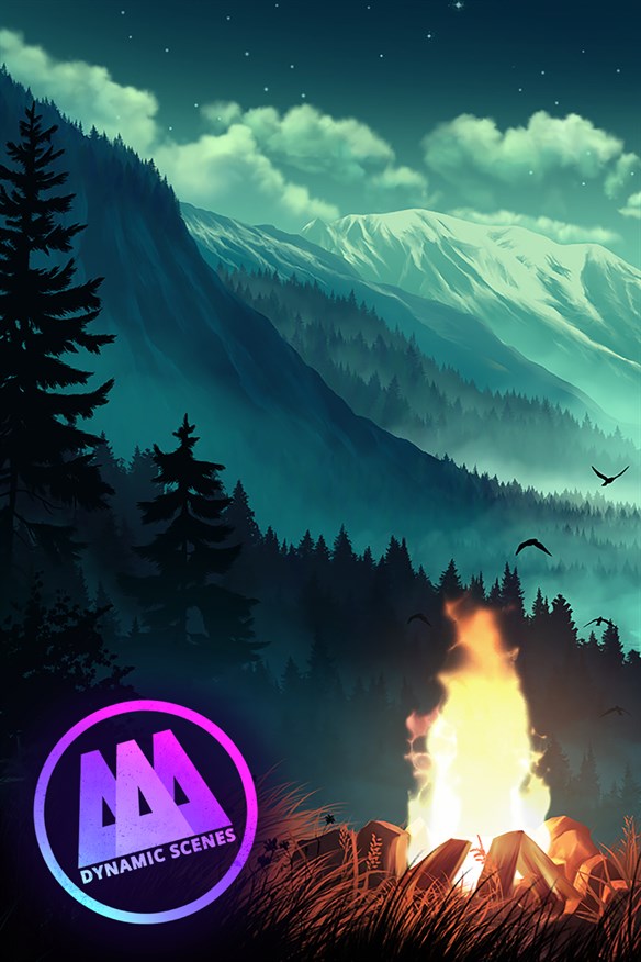 AAA Dynamic Scenes - Valley Under Moonlight Dynamic Scene Xbox Series X|S and Xbox One cover art