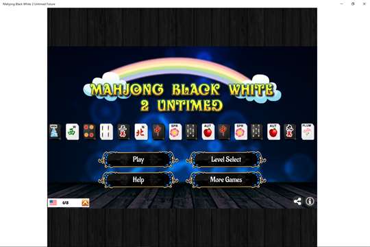 Mahjong Black White 2 Untimed Future screenshot 1