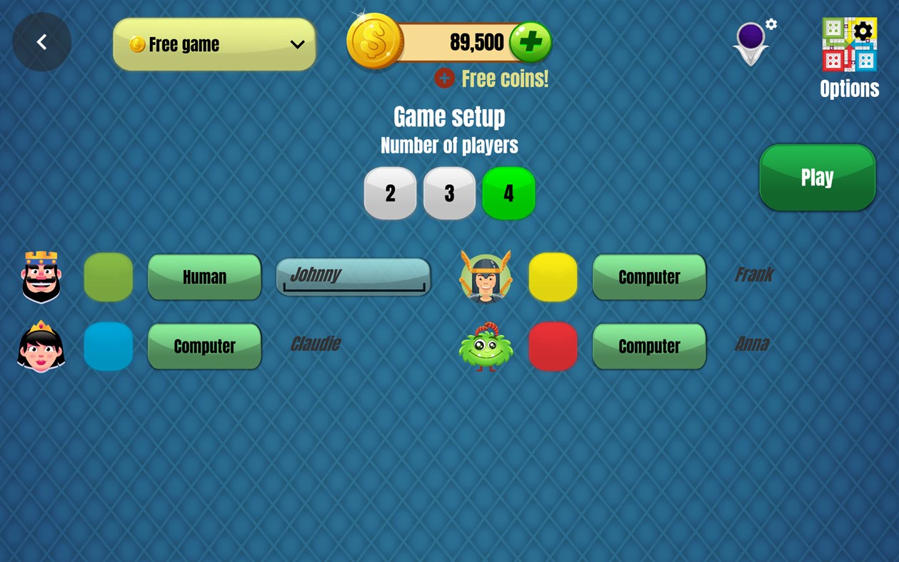 #5. Ludo Pachisi Dice Game (Windows) By: Azodus