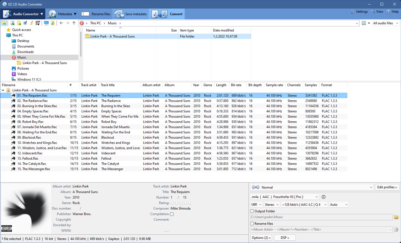 #1. EZ CD Audio Converter (Windows) By: Poikosoft