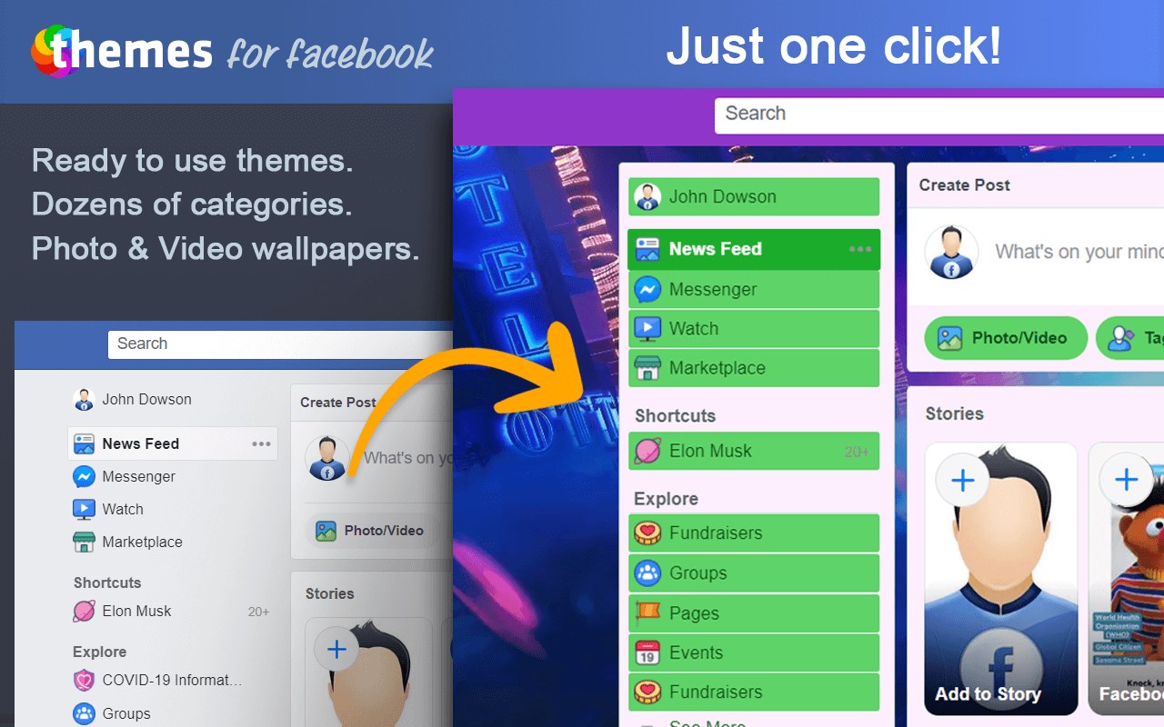 Themes for facebook