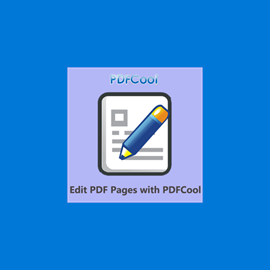 Edit PDF Pages with PDFCool