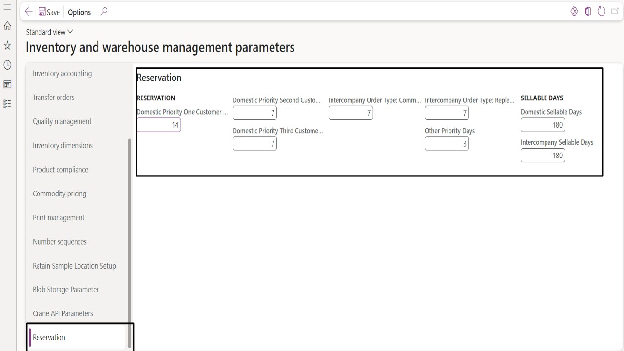 Snapshot 2 of Automate Inventory Reservation Processes based on Complex Business Rules in D365 Finance and Operations