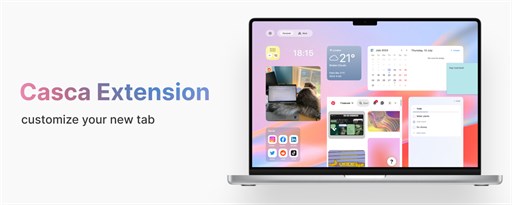 Casca: New Tab with ChatGPT and Widgets marquee promo image