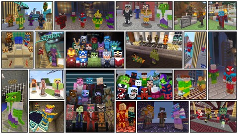 Minecraft Marvel Skin Packs Bundle